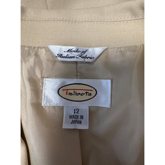 Talbots Italian Fabric 3-Button Front Wool Blazer Women's Size 12 - Picture 6 of 9